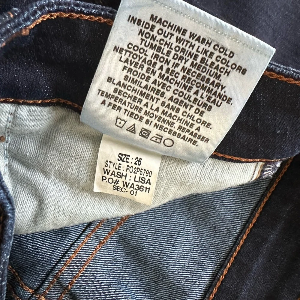 JOE'S Icon Flare Jeans 26 x 34 Lisa Dark Denim Wash - Picture 6 of 11